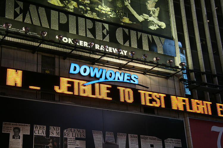 Dow Jones Industrial Average closes the week on a bid tone following strong US data